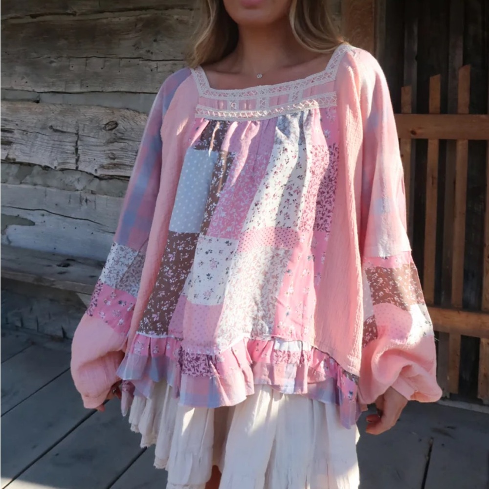 Pol Patchwork Blouse - image 4